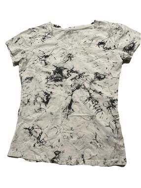 Venum Women’s Marble Training T-Shirt White Black V Neck/ Size M /Preowned